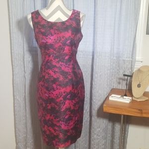 Kasper Berry Multi dress with marcasite jewelry